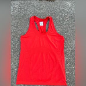 Neon red- orange Athleta tank top
